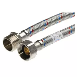 подводка для воды 12 мм, 1/2 ВР-НР, 1,5 м