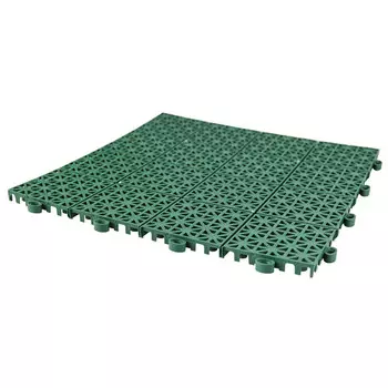 покрытие модульное КВАДРАТ 9шт 30х30см пластик зеленый
