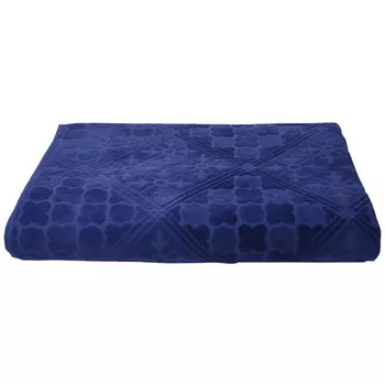 покрывало CLEANELLY Орнаменто 200х220см махровое синее, арт.НЦС5501-4089