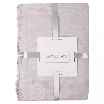 покрывало MONA LIZA Twist 150х200см жаккардовое серо-бежевое, арт.АШ500517/3