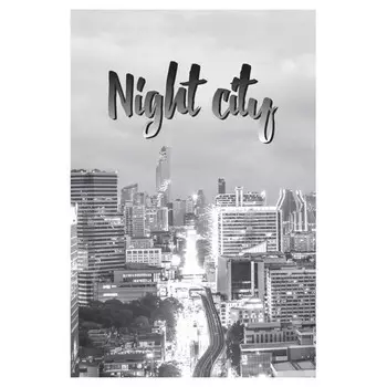 покрывало Nat Вечерний город 140х200см серое, арт.77974