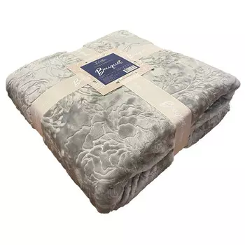 покрывало PICASSA Bouquet 220х240см серое, арт.PICASSA Bouquet220x240с
