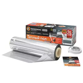 пол теплый (мат фольгир.) 2,0м2 - 300Вт ТЕПЛОЛЮКС Alumia 150Вт/м2 двухжильный