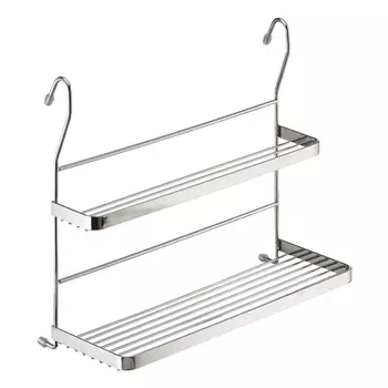 полка 2-х ярусная 340х310х155мм mix хром