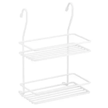 полка для рейлинга 2х ярусная малая белый матовый