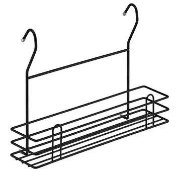 полка для рейлинга для специй 350x110x250мм черный матовый