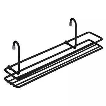 полка для рейлинга для специй коротка черный матовый