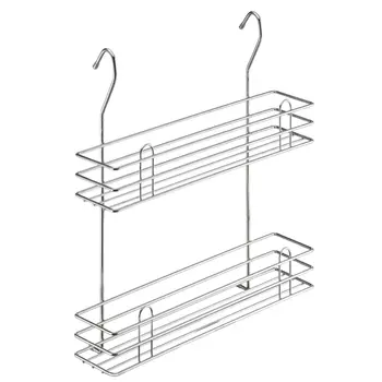 полка для рейлинга 2х ярусная для специй 405х110х355мм хром