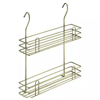 полка для специй двухъярусная тип 2 LEMAX 350x110x405мм античная бронза