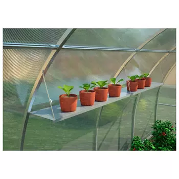 полка для теплицы БЛАГО 200х25см оцинкованная боковая