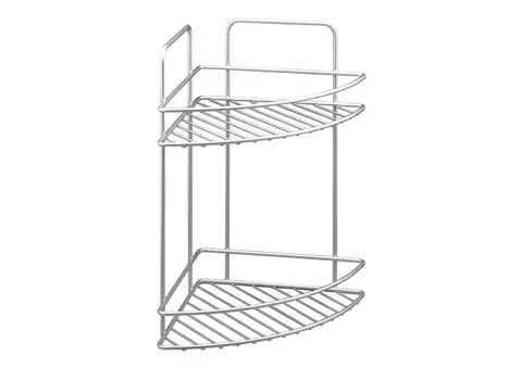 полка для ванной угловая двухуровневая METALTEX Reflex polytherm 23х23х35см