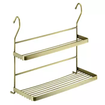 полка двухъярусная для рейлинга TODELIA 340х150х303мм античная бронза