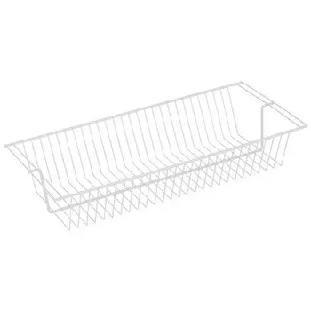 полка-корзина сетчатая LARVIJ 603x306x118мм белый сталь