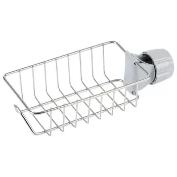 полка на душевую стойку РЫЖИЙ КОТ 10,5х23,5х5,5см пластик/металл хром