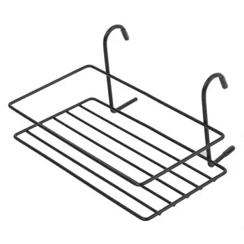 полка одноярусная TODELIA малая короткая 200х150х100мм черный матовый