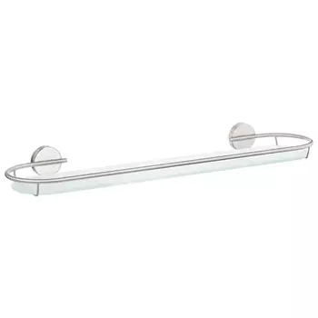 полка прямая VERRAN Inox настенная никель