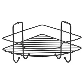 полка угловая 1-ярусная ЧМЗ Лофт 22,2х22,2х15,8см черная