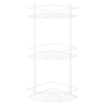 полка угловая 3-ярусная ЧМЗ 22х22х56см белая