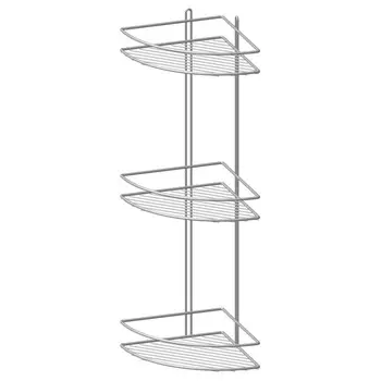 полка угловая 3-ярусная PROFFERO Классик сталь хром