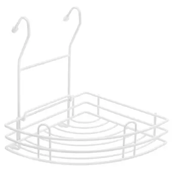 полка угловая для рейлинга белый матовый