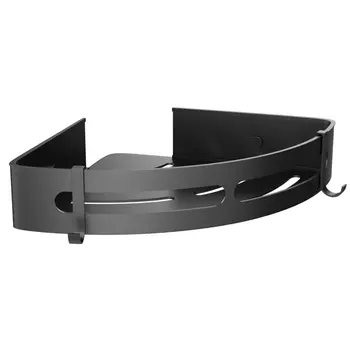 полка угловая FORA Axe 5х22х22см черная нержавеющая сталь