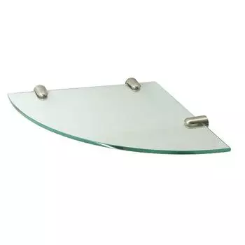 полка угловая K-533NICKEL 1 ярус металл/стекло никель