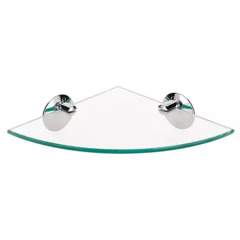 полка угловая Lirio стекло/хром