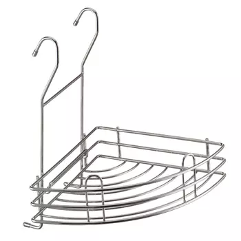 полка угловая для рейлинга 270х255х95мм хром