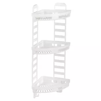 полка угловая Трансформер 25х18х58см пластик белый