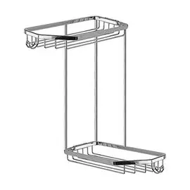 полочка-решетка FBS Ryna 2х уровневая трапеция развернутая 20х20см