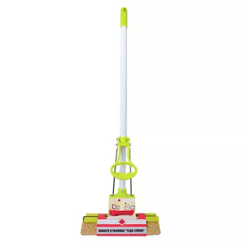 поломой HOMEQUEEN Чудо-спонж 120см насадка губка 27см с отжимом