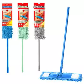 поломой HOMEQUEEN Еврокласс 122см насадка микрофибра 40х12,5см