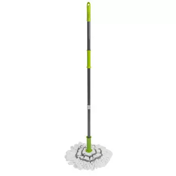 поломой РЫЖИЙ КОТ Твист Лайт 118см насадка МОП микрофибра с отжимом