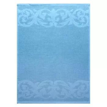 полотенце кухонное ваф. CLEANELLY Бон аппетито 50х70см голубое, арт.ПЦ-559-4013,135