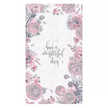 полотенце кухонное ваф. VEROSSA Птички серые вид 3 40х70см, арт.757412