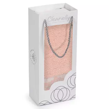 полотенце махр. CLEANELLY 50х80см в упаковке персиковое, арт.ПЦ3601-3731