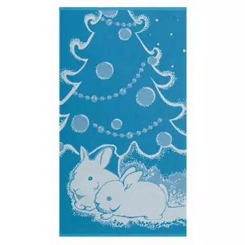 полотенце махр. CLEANELLY Кролики 50х90см в ассортименте (разные цвета), арт.2602-5513