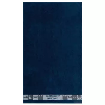 полотенце махр. ДМ Люкс 70х120см синее, арт.ПЛ1801-3778,152