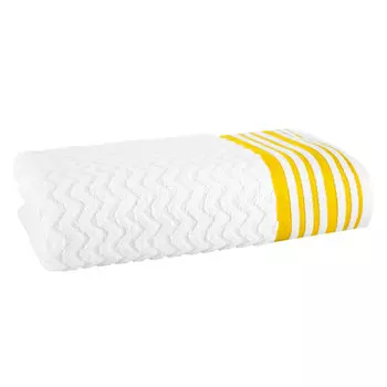 полотенце махр. TAC Line 70х140см бело-желтое, арт.2787-21407
