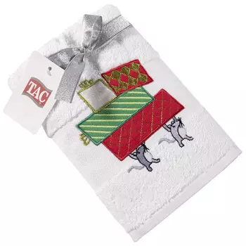 полотенце махр. TAC New Year 50х90см белое, арт.8029