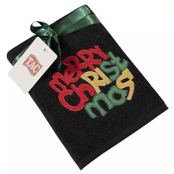 полотенце махр. TAC New Year 50х90см черное, арт.8012