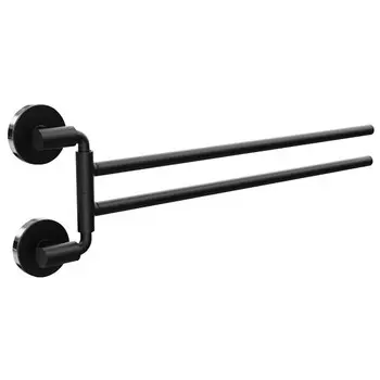 полотенцедержатель двойной поворотный FORA Lord черный