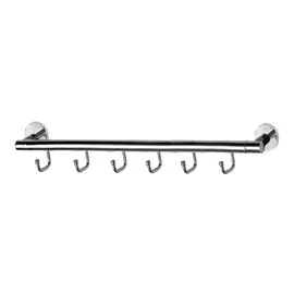 полотенцедержатель LEDEME L207-6, 40 см, с 6 крючками