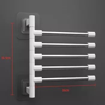 полотенцедержатель поворотный пластик белый