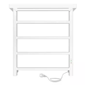 полотенцесушитель электрический INDIGO Forma 600х500мм 105Вт таймер белый матовый