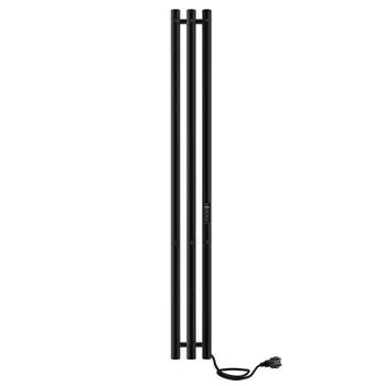 полотенцесушитель электрический INDIGO Style 3 1200х130мм 65Вт таймер черный муар