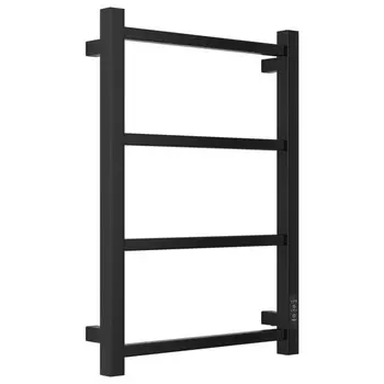 полотенцесушитель электрический СТИЛЬЕ Формат26 600х400мм 122Вт таймер правый матовый черный