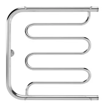 полотенцесушитель водяной INDIGO Фокстрот Liana 600х600мм 1"НР с полкой хром