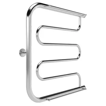 полотенцесушитель водяной INDIGO Фокстрот Standart 500х500мм 1"НР с полкой хром