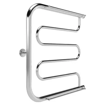 полотенцесушитель водяной INDIGO Фокстрот Standart 600х600мм 1"НР с полкой хром